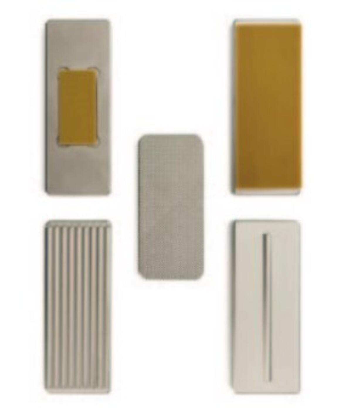 Example of interchangeable jaws rubber knurled Grab Contact Line etc